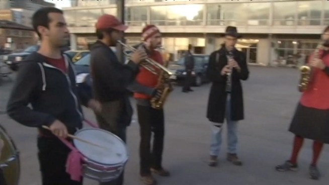 Instead of selling tickets, ferry workers walked the picket line this morning.