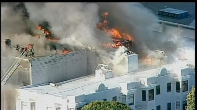 This is raw video of the fire in San Francisco.