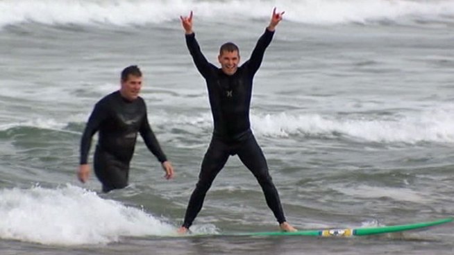 Firefighters from Ireland are visiting Huntington Beach for a weeklong celebration hosted by the Orange County Firefighters Emerald Society. Lucy Noland reports for the NBC4 News at 5 p.m. on March 8, 2013.