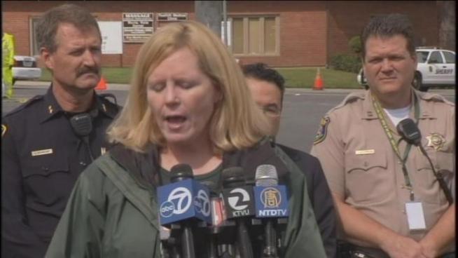 Sheriff Laurie Smith explains exactly what happened Wednesday morning that lead to a massive manhunt in Cupertino and Sunnyvale.