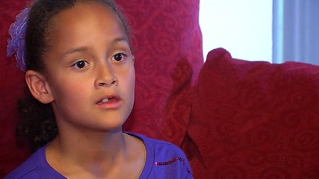 Mahlia Morgan, 7, of Mill Valley spotted a fire and called 911 because her grandmother is hard of hearing. That call brought the firefighters out. Terry McSweeney reports.