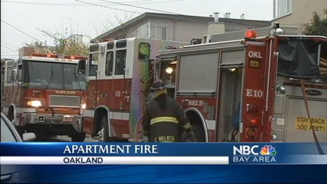 Christie Smith reports on a fire at a three story apartment complex in Oakland that displaced several residents.