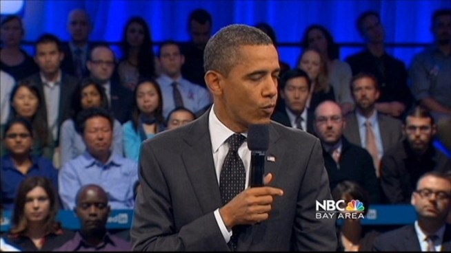 NBC Bay Area's Scott Budman reports on the latest visit to Silicon Valley from the Commander in Chief.