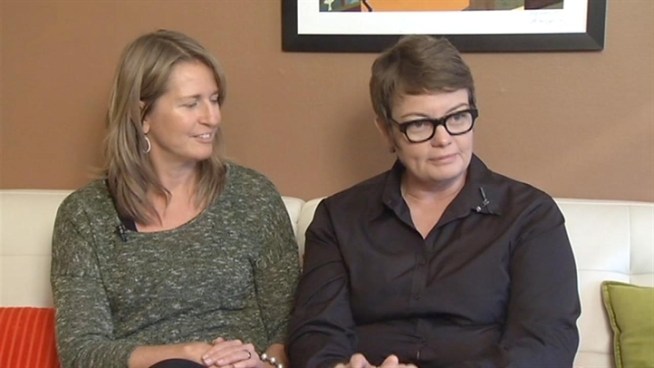 The U.S. Supreme Court agreed Friday to review Proposition 8,  California's ban on same-sex marriage, as well as a related case concerning the federal Defense of Marriage Act. Jean Elle talks to a couple at the center of the legal battle.