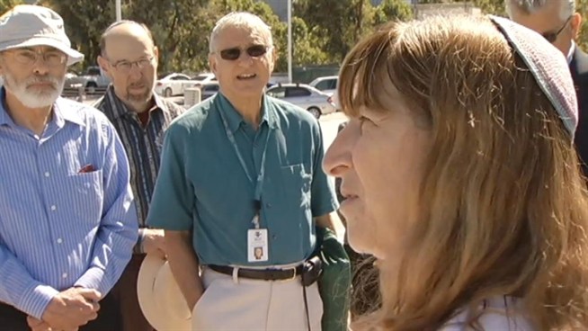 In a quiet, ceremony Thursday, Rabbi Leslie Alexander chanted a mourner's prayer for the souls found by accident at a construction site at Santa Clara Valley Medical Center earlier this year.