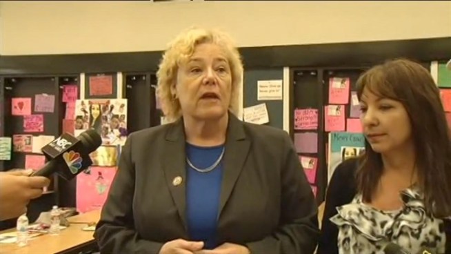 U.S. Rep. Zoe Lofgren appeared at the Sierra LaMar search center in Morgan Hill on Wednesday before a planned evening vigil in honor of the teen, who is presumed dead.