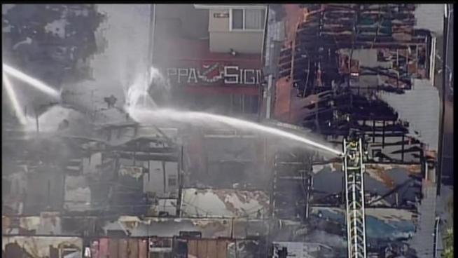 Firefighters were up early Tuesday working a fire at a San Jose State fraternity. No one was hurt, but the frat is badly damaged.
