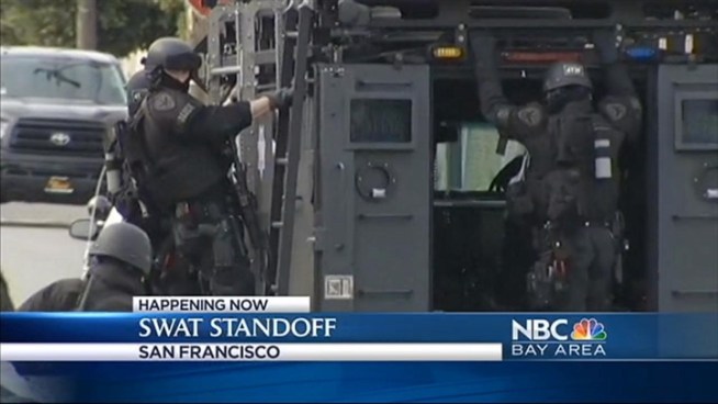 SF police arrest two after morning standoff in front of marijuana grow house. Christie Smith reports.