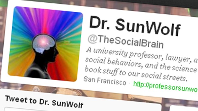 Dr. Sunwolf of Santa Clara University was named one of the top 30 scientists who tweet. NBC Bay Area's Scott Budman reports.