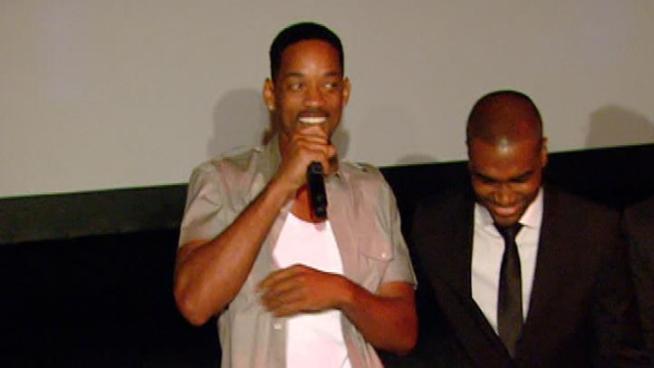 Will Smith returned home to Philadelphia on Sunday.</br> </br>The Overbrook native made a surprise visit to the Suzanne Roberts Theatre, for the premiere of 