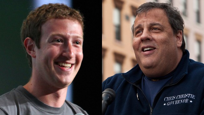 About 40 protesters rallied in front of Mark Zuckerberg's home as the co-founder of Facebook hosted a campaign fundraiser for New Jersey Republican Gov. Chris Christie on Wednesday. The protesters said they objected to Christie's visit because of his efforts to strip funding from Planned Parenthood and other women's reproductive health care programs. Kim Tere reports.