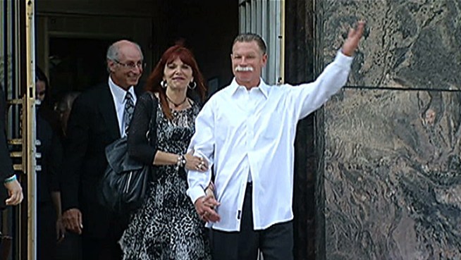 Daniel Larsen was sentenced to 27 years to life under California's Three Strikes Law in 1999. Accompanied by his wife, Larsen walked out of court today a free man after a judge deemed him 