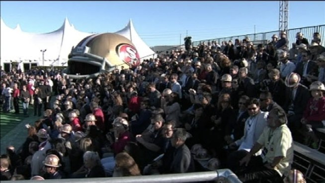 Ground was broken today for the new 49er's stadium.