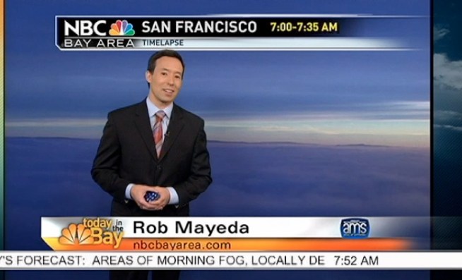 Thick areas of morning fog are making travel tough at times on Bay Area roadways as well into SFO airport.  Some arrivals are seeing delays approaching 45-60 minutes and may increase briefly as air traffic volumes increase by midday.  No major delays are expected at Oakland or San Jose International Airport.I know we'd hoped to end the weekend with some relatively warm temperatures, but its not look so much to be the case due to our two cloud layers we're stuck with today.  First of course is the fog that will mix out a little more slowly as sunlight is being diffused by mid-high level clouds moving over the Bay Area.  Without the sunshine/warming to mix in drier air down to the surface, its looking like the patchy fog/stratus may linger a little longer though we should manage some midday sunshine for areas away from the East Bay valleys.  High cloud cover will continue increasing mid afternoon and evening that will likely cap any daytime warming.  So the bottom line, its looking like more 50s for our inland North/East Bay valleys and probably some upper 50s to low 60s around the inner bay.  You may have to head south to Hollister/Santa Cruz to find mild temps today.  Offshore winds should back off slightly for Monday and Tuesday which should mean less morning fog inland and a little more warming.  The next major weather event of the week appears to be gusty wind potential starting Wednesday as a system diving down the Sierra helps to crank up northerly to northeasterly winds.  We could see some fairly gusty conditions especially around our Bay Area hills heading into Thursday morning.  We'll be watching that closely for you later in the week.Enjoy your Sunday! - Rob Mayeda