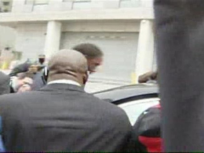 Gilbert Arenas leaves D.C. court after learning his sentence.