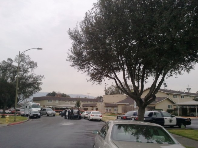 Woman shot and killed in East San Jose. George Kiriyama talks to police.