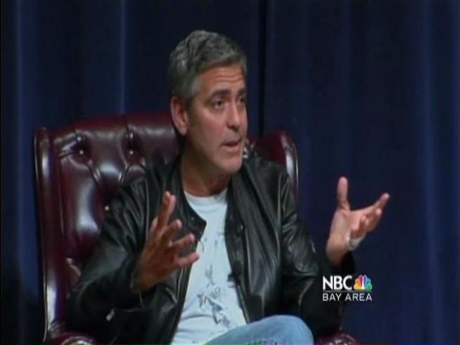 The well known actor had a serious topic he wanted to discuss with students at <a title=