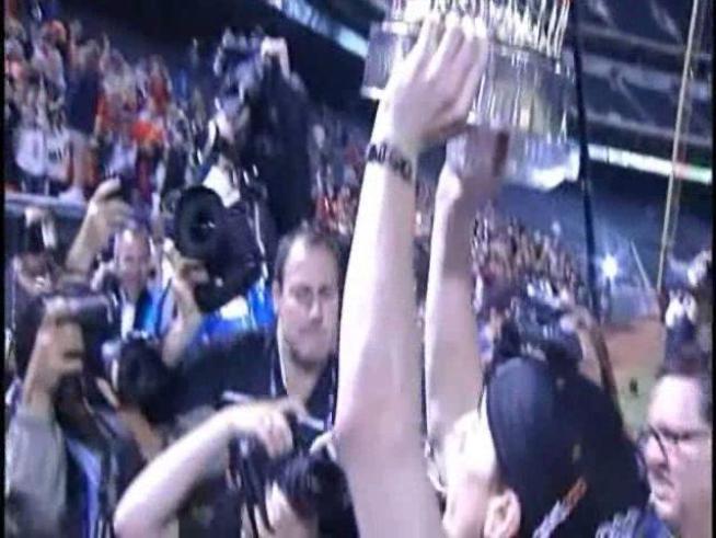 They didn't win the World Series at home, but that didn't stop the <a title=