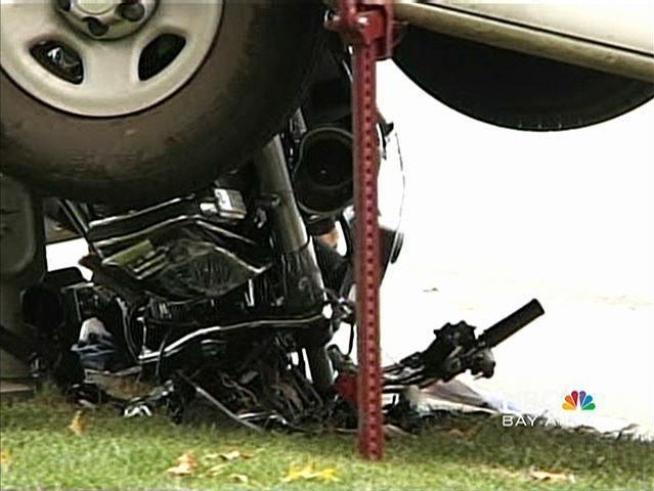 The driver of a stolen van intentionally struck a <a title=