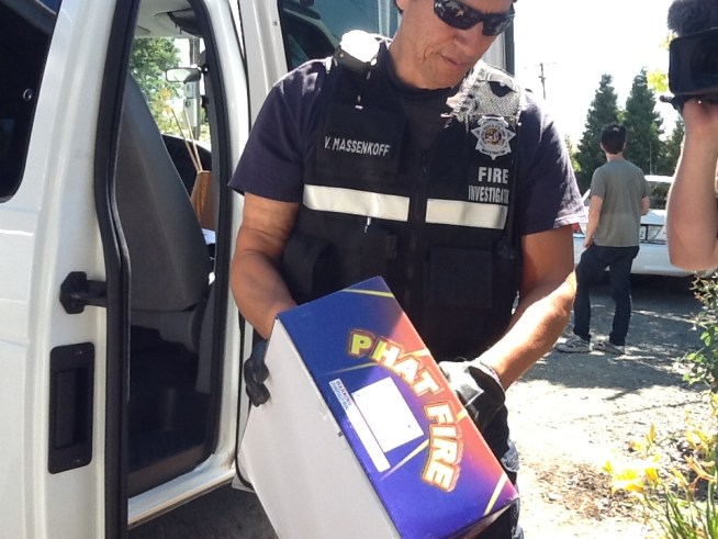 NBC Bay Area cameras were rolling when cops pulled off a big fireworks bust in Pacheco.  NBC Bay Area's Jodi Hernandez has video of the surprise take down.