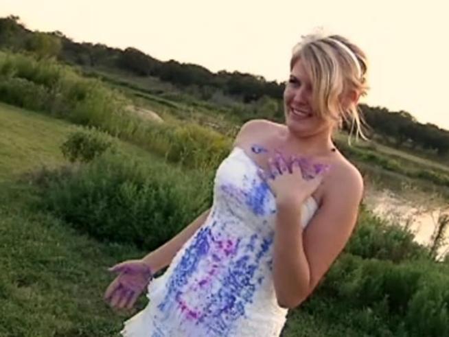 Daring brides are trashing their gorgeous gowns in popular after-wedding photo shoots.