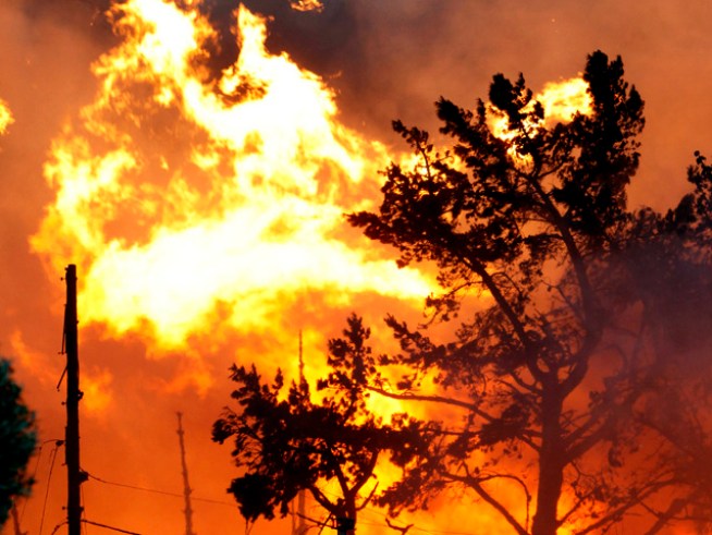Dozens of homes were destroyed in a massive fire on the peninsula.