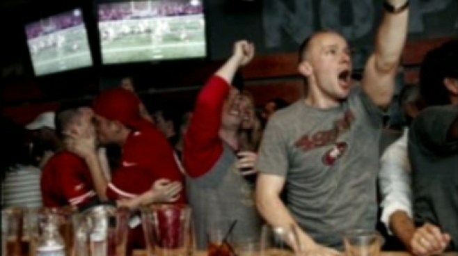 Millions of Sports Illustrated readers will get a look at a Bay Area 49er fan celebration they may not be familiar with. NBC Bay Area's Jean Elle reports.