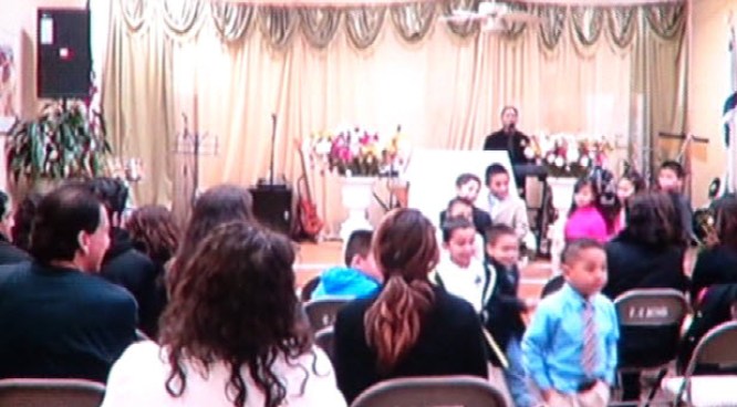 A sermon on the meaning of Christmas was interrupted by gunfire in the East Bay. One mother's instinct took over as she threw herself on her twin boys and took a bullet that could have hit them. NBC Bay Areas Cheryl Hurd shows us home video from the moments before and after the shooting.