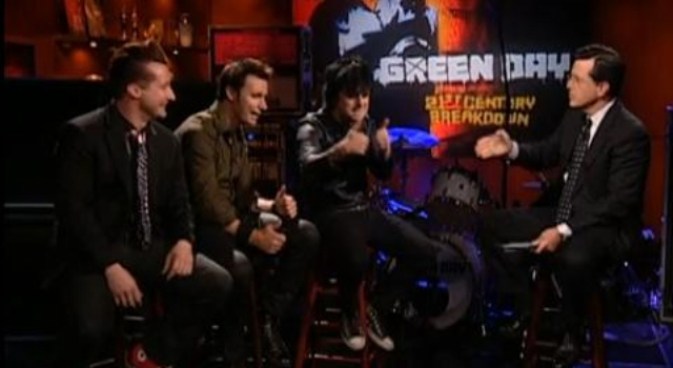 Green Day Covers Colbert
