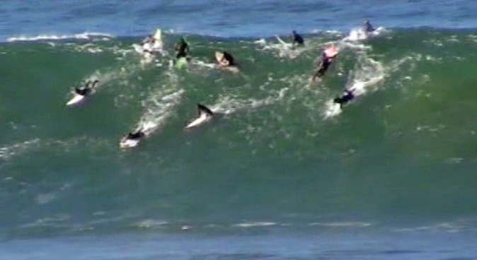If you happen to be at a Bay Area airport tonight, you might see a surfboard at baggage claim as 24 of the world's best big wave surfers come to town for Mavericks. Joe Rosato Jr. reports.