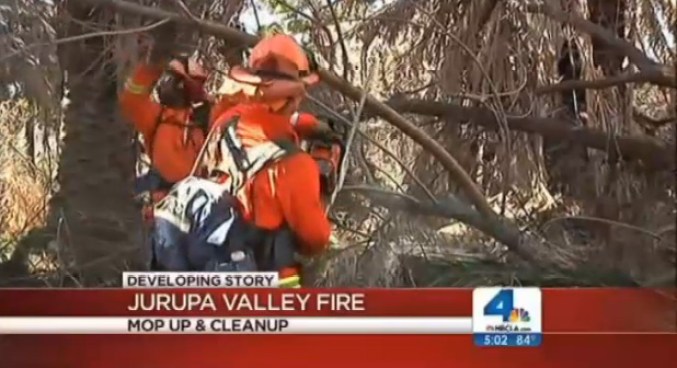 With wind and hot temperatures expected over the weekend, firefighters aren't taking any chances as they continue to stamp out a blaze that has consumed at least 311 acres in the Riverside area. Many residents were prepared for the fire, but one nearly lost her home to the flames Thursday night. Jacob Rascon reports from Riverside for the NBC4 News at 5 and 6 p.m. on March 1, 2013.