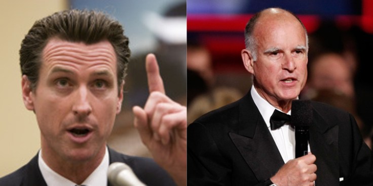Newsom Takes a Swipe at Jerry Brown 