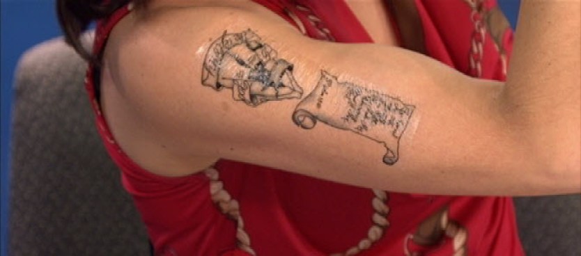 NBC Bay Area's Marla Tellez shows off her Kaepernick-inspired tattoo!