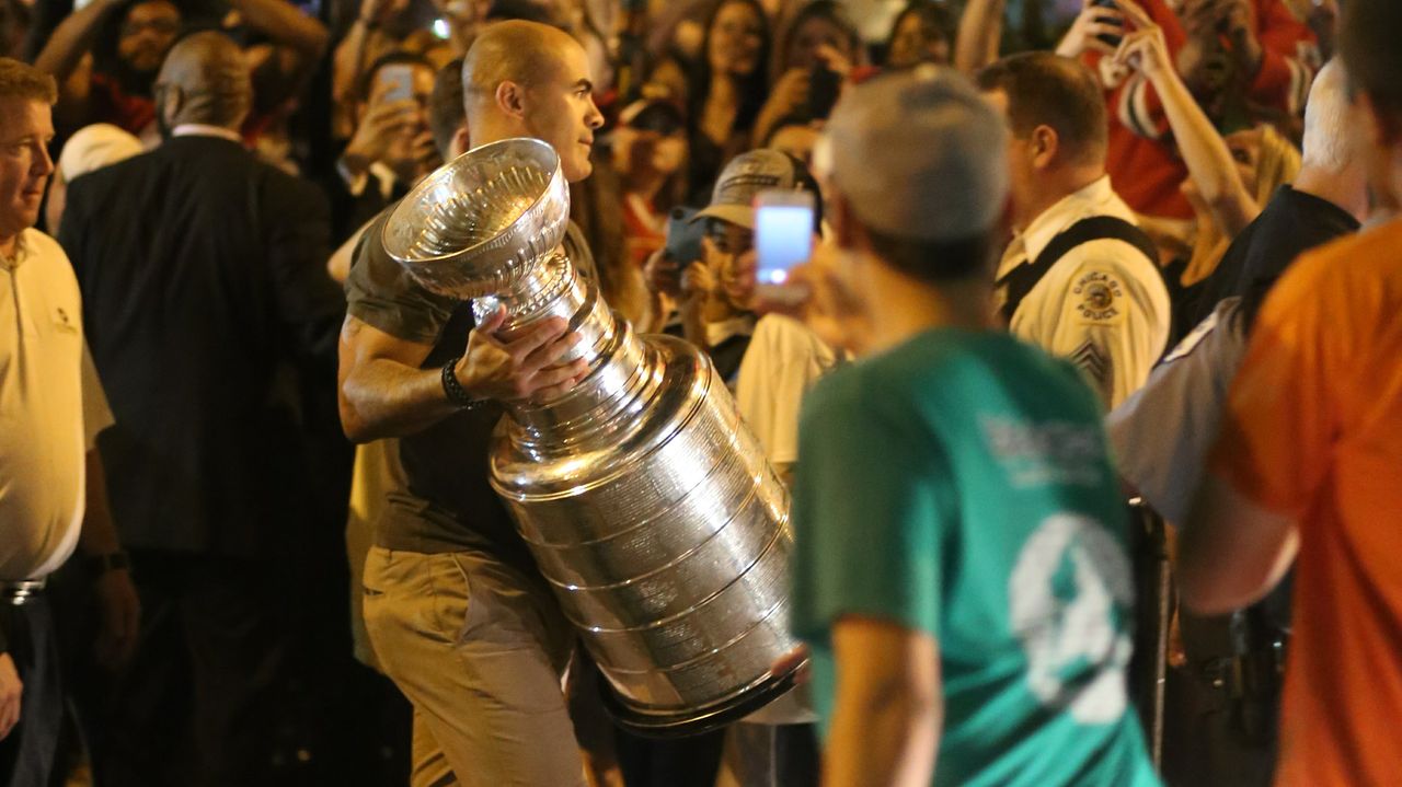 Jamal Mayers puts the Cup to Bed