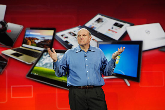 Microsoft CEO Steve Balmer could unveil a new tablet Monday. 