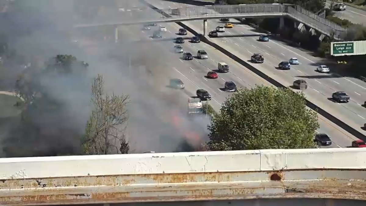 Crews Contain Brush Fire on I-280 in San Jose – NBC Bay Area