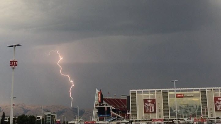 lightning storm bay area today