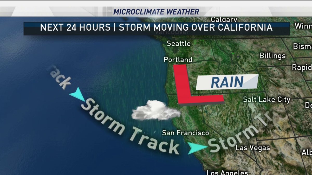 Jeff’s Forecast: Spotty Shower & Much Warmer Soon – NBC Bay Area