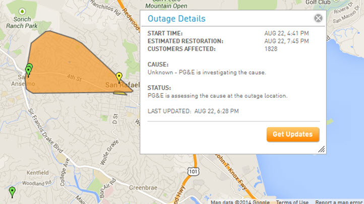 1 800 Affected By Power Outage In San Rafael Nbc Bay Area