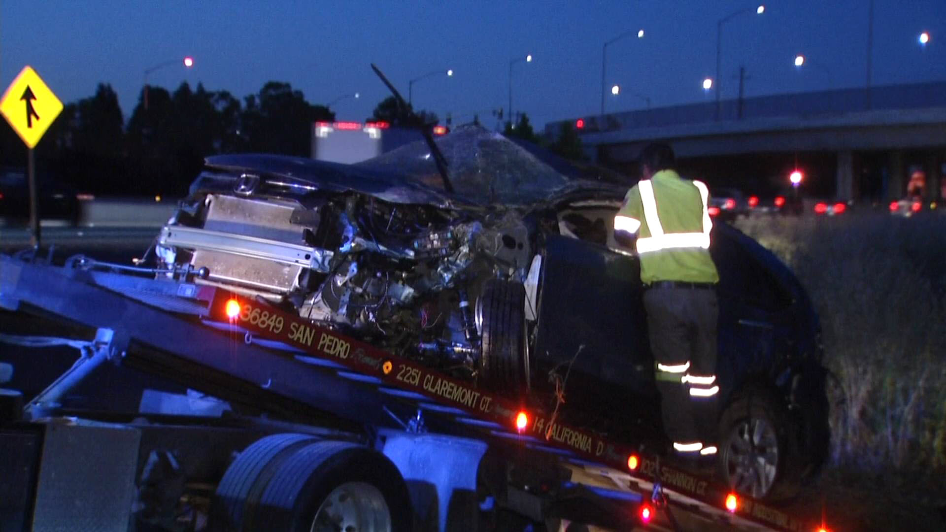 CHP Chase Ends In Car Crash Closing Southbound I-880 On-Ramp In Fremont ...