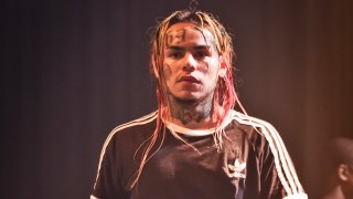 Tekashi 6ix9ine performs live on stage during a concert at the Huxleys on July 7, 2018 in Berlin, Germany
