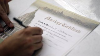 Marriage certificate generic