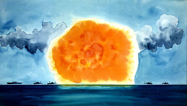 Art From War Paintings Of Navy Nuclear Bomb Tests At Bikini Atoll