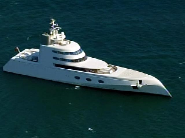 A yacht