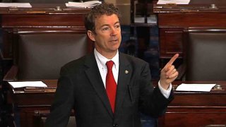 Sen. Rand Paul, R-Ky., held up the nomination of John Brennan for CIA director back in March with a 13-hour filibuster in protest over the Obama administration’s drone program. Paul’s remarks were centered on what he said was the administration’s refusal to rule out the possibility of drone strikes inside the United States against American citizens. Paul claimed victory after Attorney General Eric Holder later said the president didn’t have the authority to use a drone to kill an American not engaged in combat on American soil.