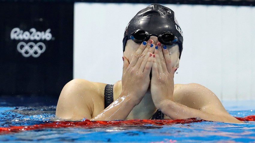 Katie Ledecky's nails