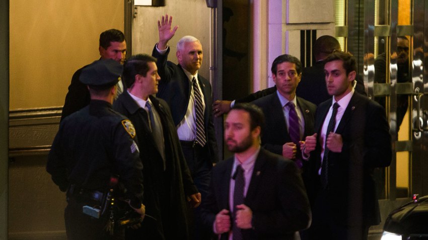 APTOPIX Mike Pence Hamilton