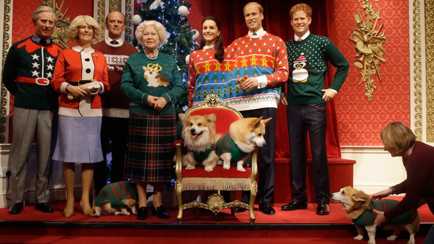 APTOPIX Britain Royals Christmas Jumpers