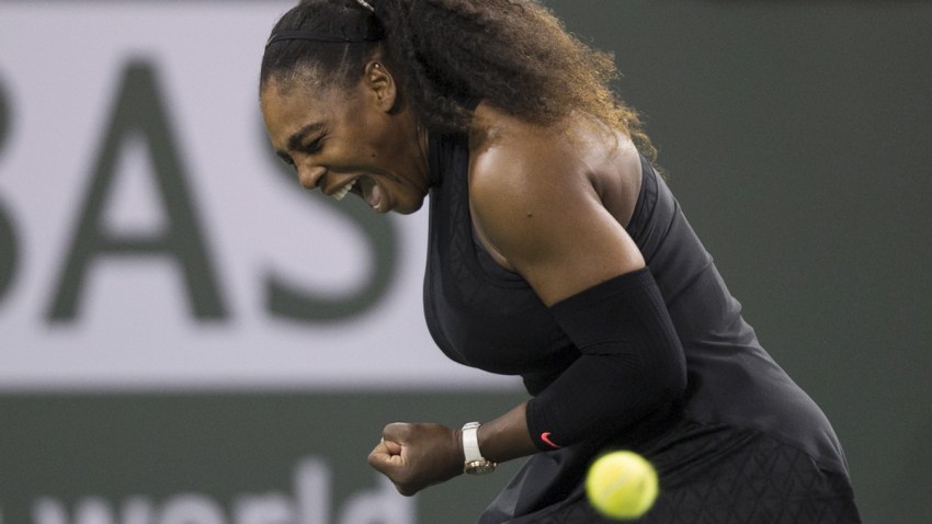 APTOPIX Indian Wells Serena Williams Tennis