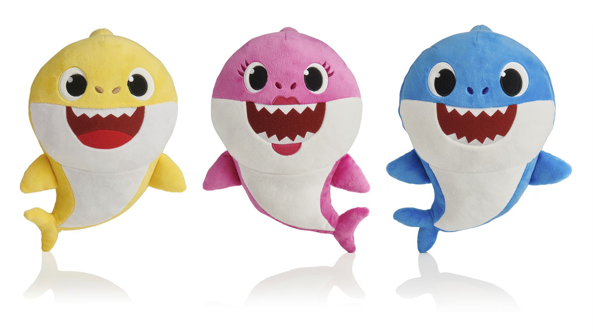 soft & plush singing baby shark toy